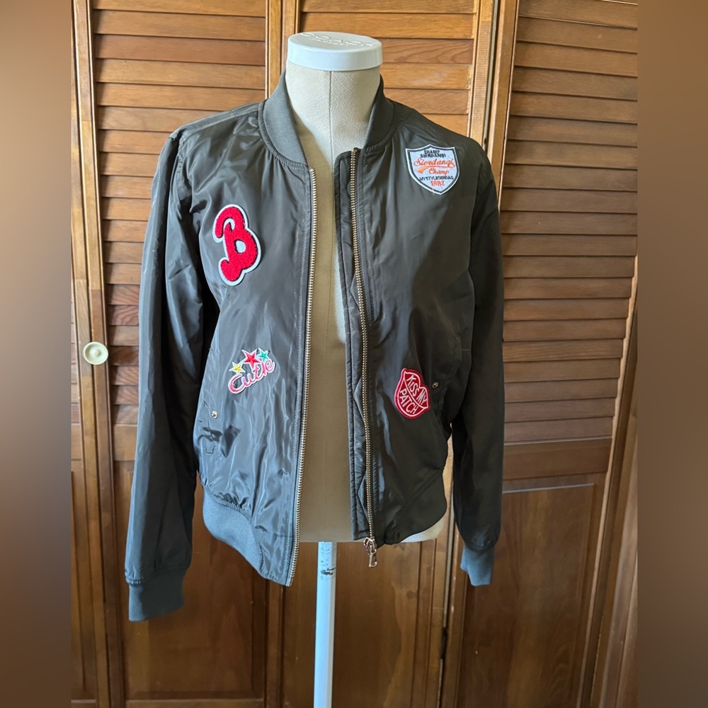 Hunter Green patched jacket